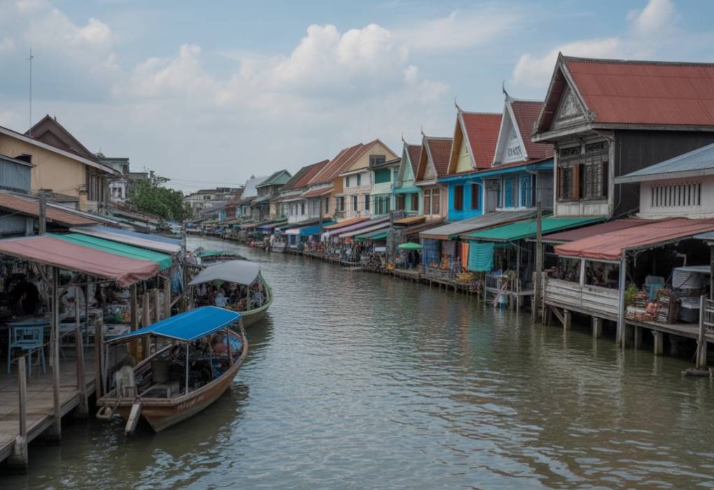 Amphawa thailand : un week-end pittoresque entre marchés flottants et maisons sur pilotis