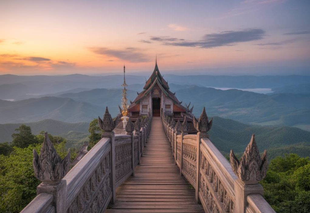 Loei province : paysages de montagnes et culture locale en Isan