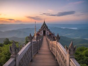 Loei province : paysages de montagnes et culture locale en Isan
