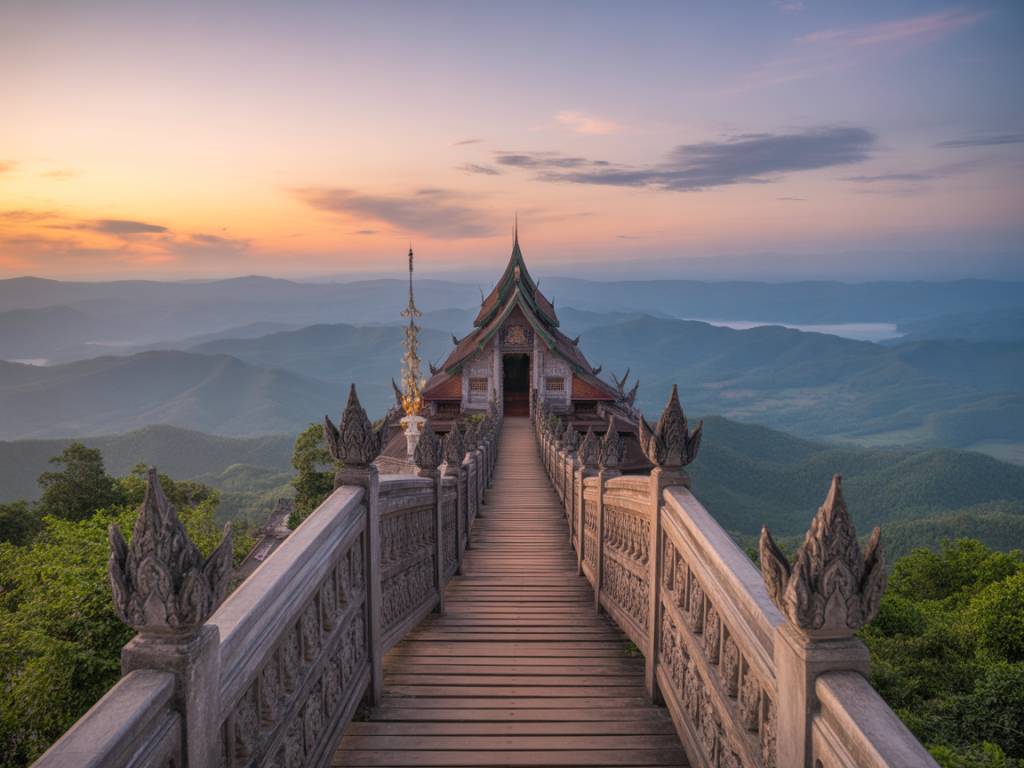 Loei province : paysages de montagnes et culture locale en Isan